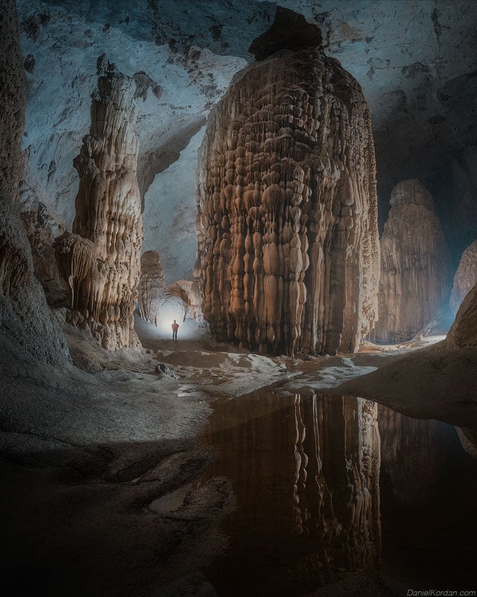 The giant stalagmite inside Son Doong Cave